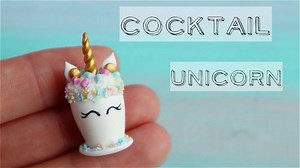 Cocktail Unicorn🦄Polymer Clay💗 Subscribe to my channel not to miss new videos: www.youtube.com/c/SweetMiniDollHousePavlovaSvetlana | Sweetminidollhouse