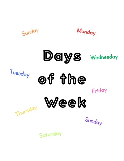 Days of the Week Worksheets for Preschool (ages 3–6) | Tracing & Sequencing Printable - Etsy Canada