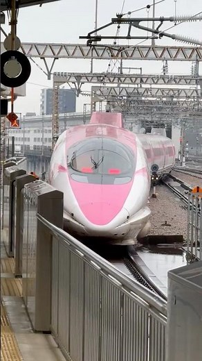 【新幹線】もう二度と見られない❗️こだま ハローキティ新幹線の新大阪駅発車シーン（500系V2編成）