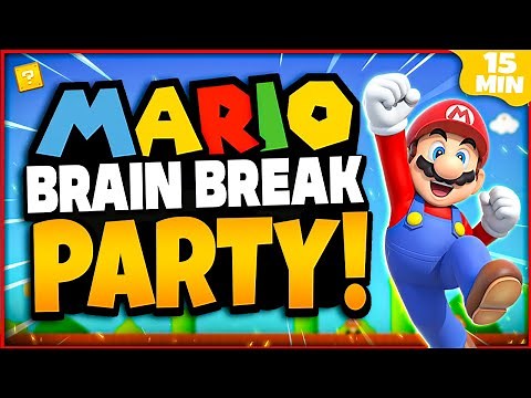 Mario Brain Break Party | Mario Games For Kids | Mario Run | Just Dance | GoNoodle