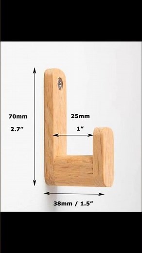 Ideas de percheros o ganchos para pared de madera #soloideasenmadera #tips