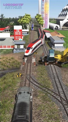 Several high-speed trains passed as two trains changed tracks #railway #railtrack #train #railroad