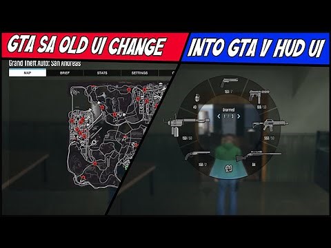 GTA San Andreas Old UI Change into GTA 5 HUD UI Mod Free Download And Installation