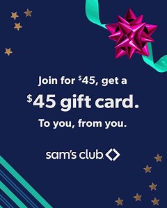 What does a $45 gift card get you? Everything from the most delish eats to easier shopping, just in time for the holidays. | Sam's Club