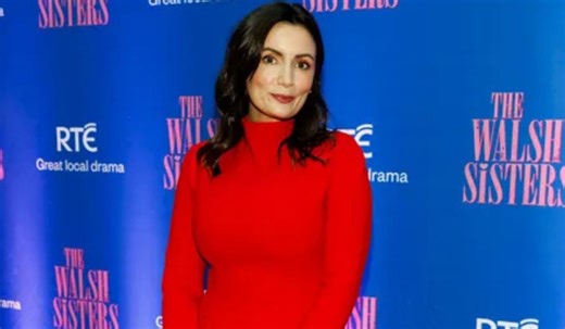 Louise Duffy does total colour block at Walsh Sisters premiere