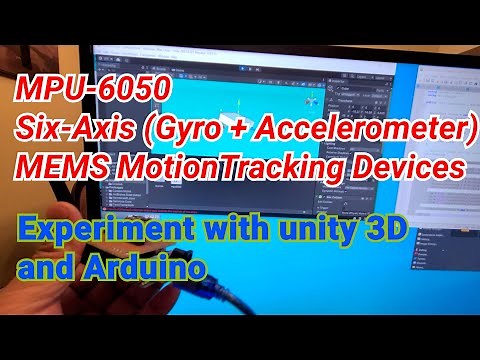 MPU-6050 Six-Axis (Gyro + Accelerometer) unity 3d and Arduino