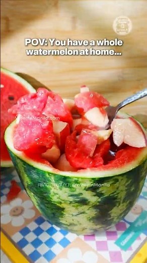 Korean Fruit Bowl Hwachae Recipe 🍉✨ #easy #recipe #snack #healthy #fruits