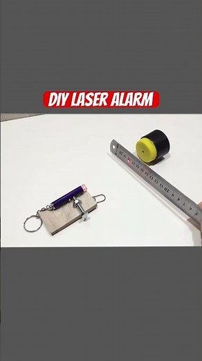 diy alarm system, laser tripwire alarm, solar powered alarm, homemade alarm, no battery alarm