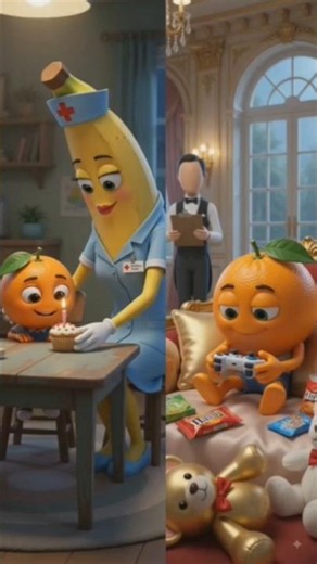 🍓🍊 The Forgotten Twin | Emotional AI Animated Story | Pixar-Style 3D Animation #kids #fruit #fyp