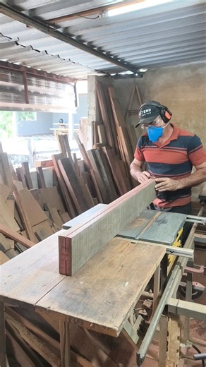 Desdobro em VIGOTA de massaranduba 16x6 #woodworking #tools4life #diy