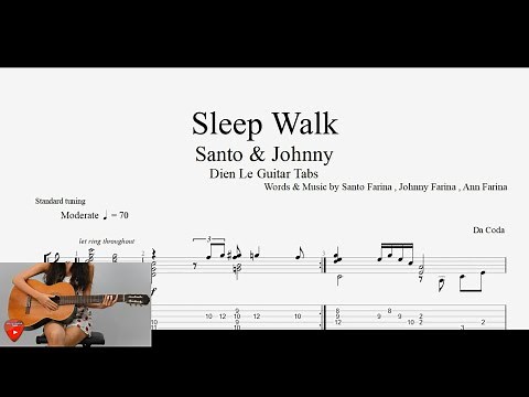 Learn 'Sleep Walk' on Guitar in 10 Minutes (Easy Tutorial + TAB)