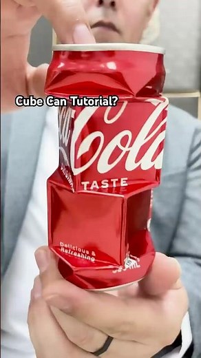 Cube Can Tutorial? #art #can #sculpture #cocacola #artist #canart #coke #aluminum #geometric #design
