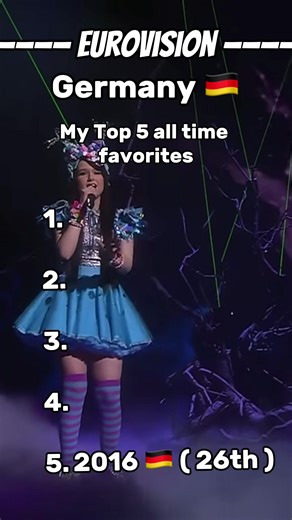 Top 5 Favorite Eurovision Songs from Germany