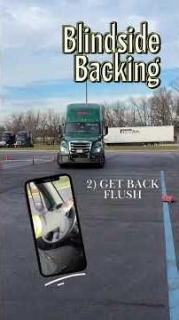 Blindside Backing 🧐🙌🏼📚 #primeinc #cdlschool #cdltraining #trucking #howto #backing #cdl