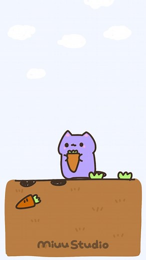 🥕🧑‍🌾 #miuu #harvest . . #animation #miuu #cute #cat #relatable #catvideo