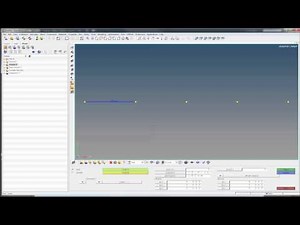 Hyperworks 12 Modeling 3 Point Bending Beam + Topology Optimization - Part 1: 1D Modeling