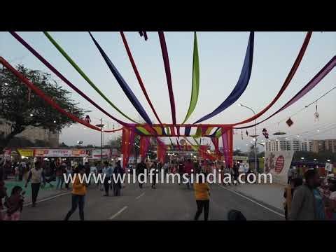 Surajkund International Crafts mela shines beneath colorful drapes and cultural displays
