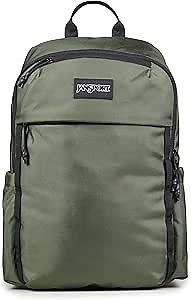 JanSport Venture Daypack – Travel Pack With Large Main Compartment, Padded Laptop Sleeve, Dual Water Bottle Pockets, and Attachment Buckles, Cargo Green