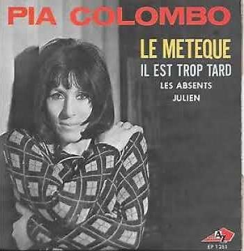 Pia Colombo ‎"Les absents" 1969 Disc'Az