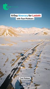 97K views · 1.1K reactions | 6-Day Itinerary for Ladakh Plan your ultimate 6-day Ladakh adventure! From Leh’s monasteries to Nubra’s sand dunes and Pangong’s blue lake — experience the magic of the Himalayas. For customized Ladakh tour packages, call +91 96799 45077 | Tour Pickkars #LadakhTrip #LehLadakh #PangongLake #NubraValley #TourPickkars #TravelIndia | Tour Pickkars | Facebook