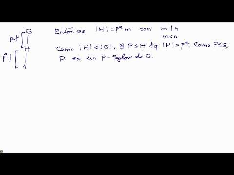 Teorema de Sylow. Existencia