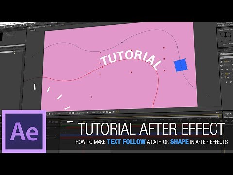 After Effects Tutorial - How to make text follow a path or shape in After Effects