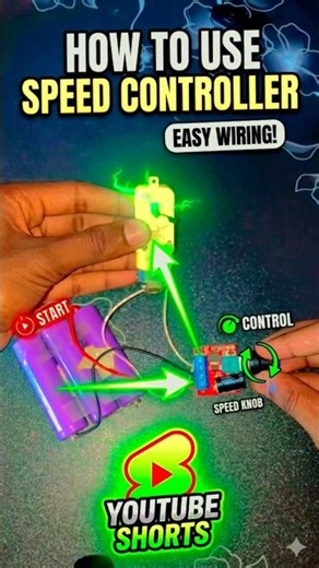Powerful 12V Speed Controller Connection and Testing #experiment