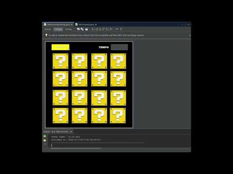 PROYECTO MEMORAMA EN JAVA. INTERFAZ GRAFICA