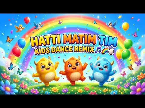 Hatti Matim Tim 🥚 | Hindi Kids Dance Remix | Fun Cartoon Song | 3D Animation
