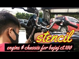 How to Stencil Engine and Chassis Number | Kawasaki Bajaj CT 100 | Simply Adon
