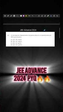 JEE Adv PYQ 🔥🔥#chemistry #organicchemistry #oneshot #trending #viral #studymotivation #aiims #jee