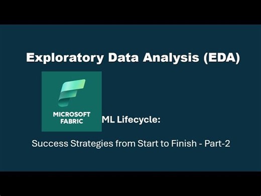 Fabric ML Lifecycle Part 2: EDA Pre-Processing Strategies | Jean Joseph posted on the topic | LinkedIn