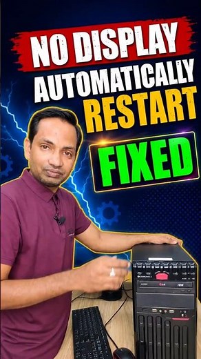 💥FIXED💥 No Display and Automatically Restart Problem in PC / Computer | IT GURUJI #shorts #pc