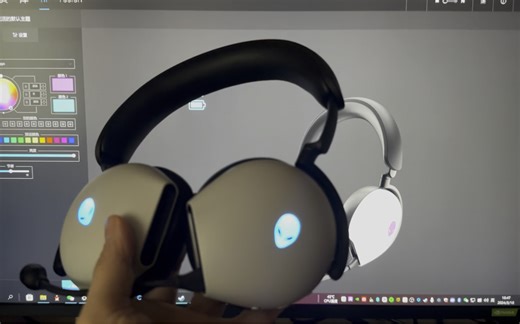 如何在外星人AWCC控制台软件中设置AW920H无线蓝牙耳机的氛围灯Alan数码游戏