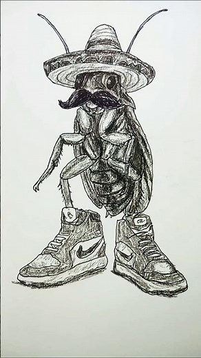 drawing la cucaracha brainrot #shorts