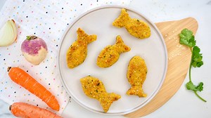 Galettes de légumes à l'avoine (petits poissons) - Cuisinez pour bébé