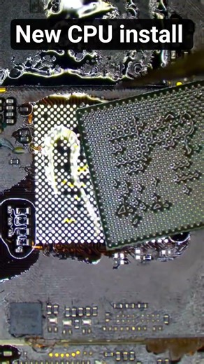 new CPU install