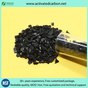 Granulated Nut Shell Activated Carbon Gold Mining 6*12 Mesh