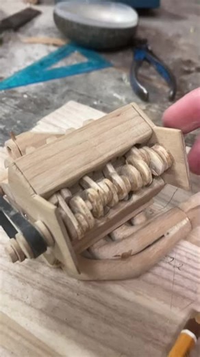 Building a Wooden Model: Close-Up Assembly Process