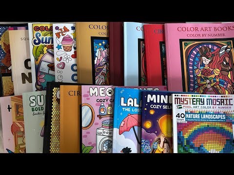 My June Completed Coloring Book Pages