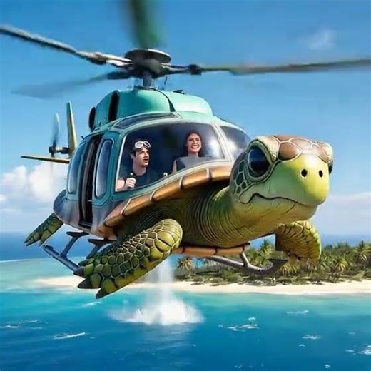 Helicopter turtle landing₱₱ #foryou #fypシ #funny #fypage #turtle #landing #fyp