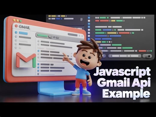 Javascript Gmail API Project to Send Email & View Inbox Messages in Browser Using HTML5