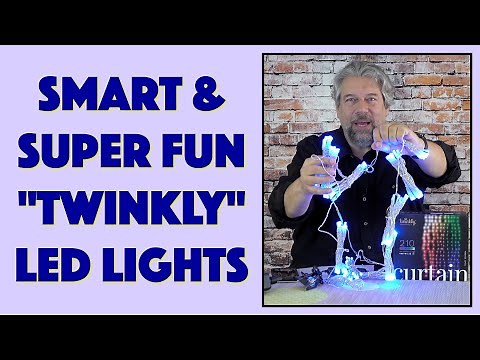 Twinkly 210-Lamp RGB+W Smart LED Curtain -- DEMO & REVIEW