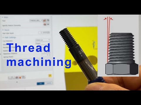 Thread milling with NX CAM.