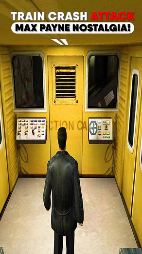 Train Crash Attack - Max Payne Nostalgia! #MaxPayne #gaming #rockstar | AnveeVerse