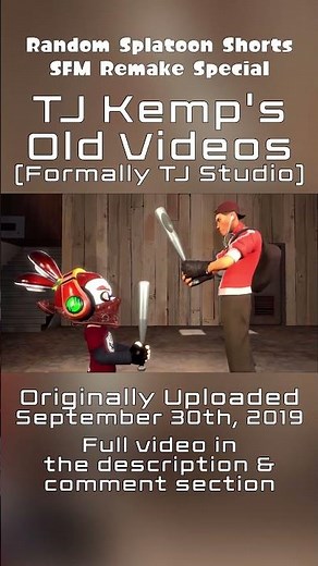 【Splatoon +TF2 SFM #shorts】Idiotic Inkling TJ & TJ Scout - Baseball Bat