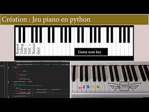 Piano game python MIDI : Création