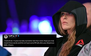 Fans react to Ronda Rousey finally apologizing for "Sandy Hook truther" tweet: "11 years too late, but better late than never"