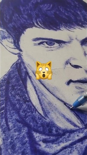 MERLIN 🐉pen drawing #shorts #viral #art #drawing