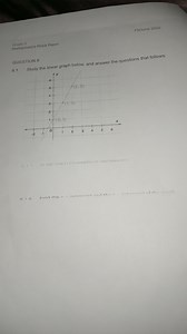 Study the linear graph below, and answer the questions that fol... | Filo